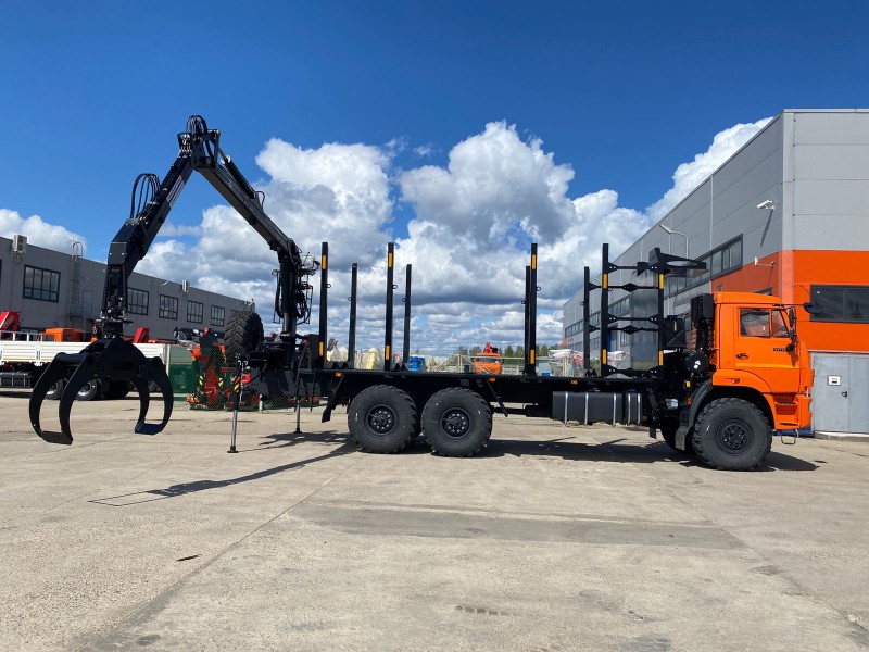 Автомобиль-сортиментовоз 438246-02 на шасси  КАМАЗ 43118-73094-50 с ГМУ Майман ММ-110