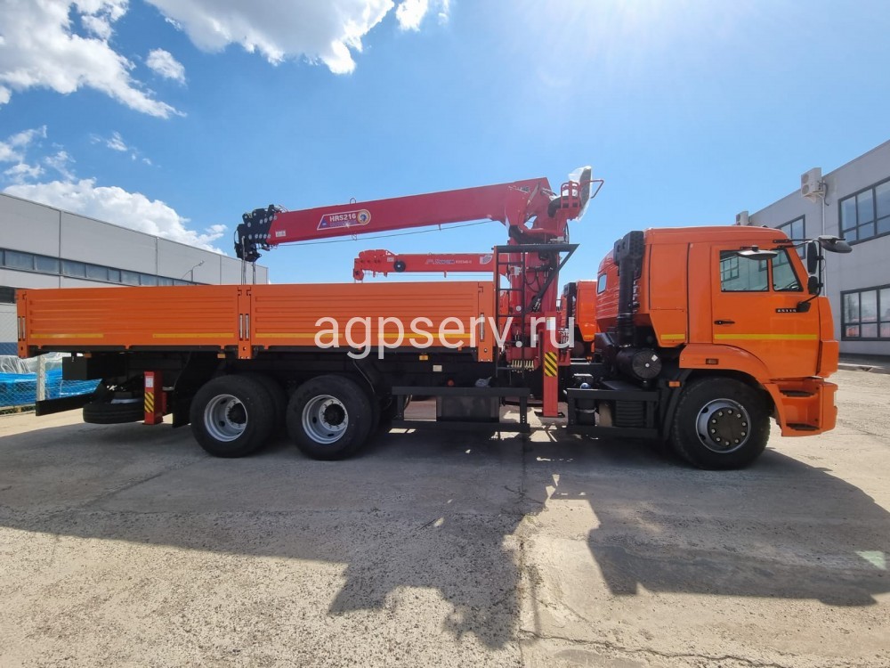 Автомобиль бортовой 438230 на шасси КАМАЗ 65115-3094-48 С КМУ HORYONG HRS216